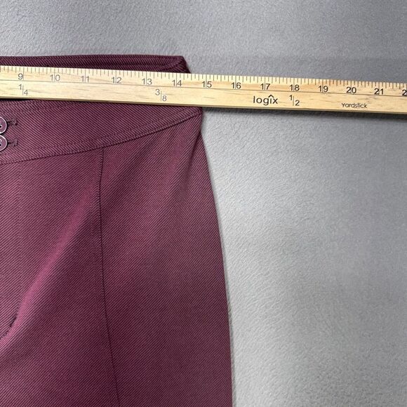 Maeve Anthropologie Womens Size 6 Plum Purple High Rise Seamed Split Hem Skinny - Picture 2 of 12